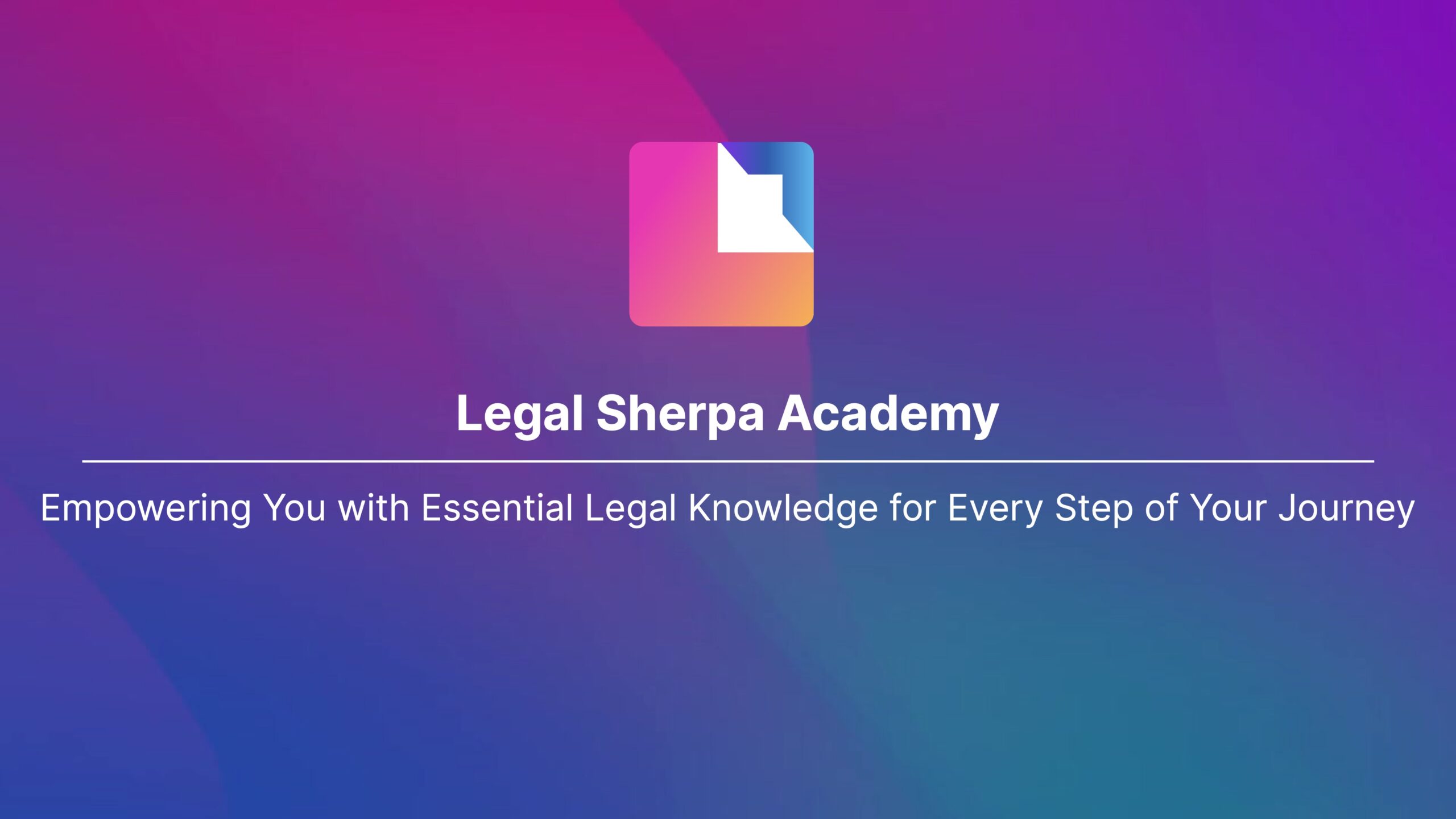 Legal Sherpa Academy